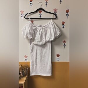 White Off-Shoulder Dress  Zara sz M